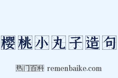 樱桃小丸子造句是什么意思的图片